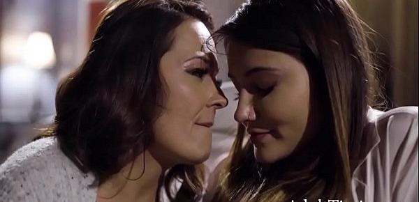  Lesbian Aunt Takes Advantage Of Sad Teen- Adira Rae And Elexis Monroe